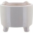 Ver imagem 5 de Cachepô Decorativo Vaso 8x9x9cm Cerâmica Branco Elefante