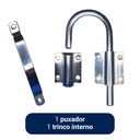 Ver imagem 4 de Porta Camarão Sarrafeada Branca 70x210cm + Kit Ferragem