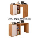 Ver imagem 3 de Mesa para Computador 140cm Freijó Off White Tech Caemmun