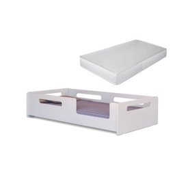 Cama Infantil Montessoriana Solteiro Espaçosa para Crianças com Proteção Lateral e Colchão - 7