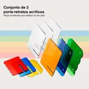 Ver imagem 3 de Porta Retrato Acrílico Polaroid 3-unidades Personalize