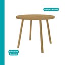 Ver imagem 7 de Conjunto Sala de Jantar Amora 4 Lugares Tampo MDP Estrutura Aço Dourado 99cm Móveis Carraro