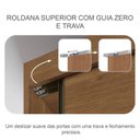 Ver imagem 6 de Guarda Roupa Casal Logan com Nicho e Cômoda Seul Cumaru 23 - Novo Horizonte