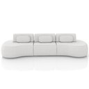 Ver imagem 3 de Sofá 5 Lugares Orgânico para Sala Living 326cm Vasti M03 Bouclê Cru - Lyam Decor
