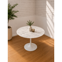 Ver imagem 1 de Mesa de Jantar Saarinen Redonda 90cm - Mármore Espirito Santo