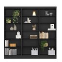 Ver imagem 5 de Estante de Livros 184,5CMX183CM Kit 3 Estantes 5 Prateleiras Preta