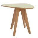 Ver imagem 2 de Mesa de Centro/lateral Formato Orgânico 65x50cm Tb614 Dalla Costa - Off White/freijó