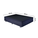 Ver imagem 2 de Cama Box Baú Viúva Suede 128x188x34 Cm