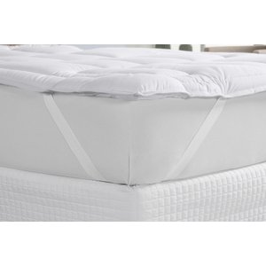 Protetor Pillow Top Queen Micropercal 400 Fios Toque de Pluma:branco