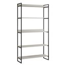 Ver imagem 2 de Estante Alta Guaecá 180x95 Industrial para Livros e Decor em Sala ou Escritório - Preto/branco