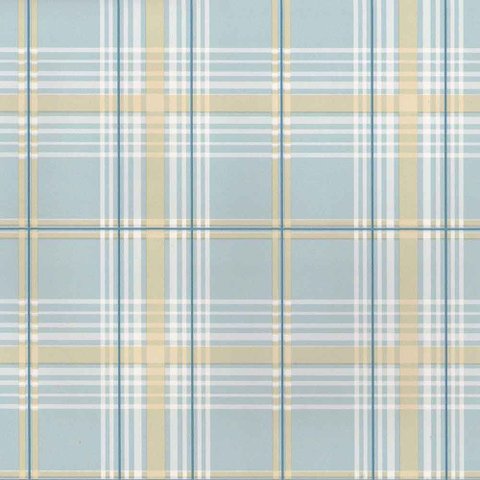 Papel de Parede Xadrez Azul - Rolo: 10m X 0,53m - Fragrant Roses - 811043