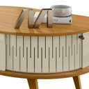 Ver imagem 6 de Mesa de Centro para Sala 90cm Indy Z10 Cumaru/opala - Mpozenato