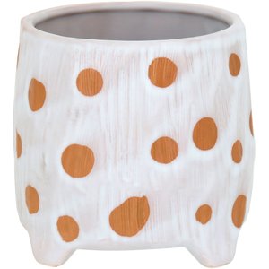 Cachepô Cerâmica Dourado 11 x 12 x 12 cm Magical