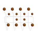 Ver imagem 2 de Cabideiro de parede Eames - Branco com castanho claro