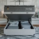 Ver imagem 6 de Cama Box Baú Casal Colchão Comfort Class Pillow Top 138x188 Cinza/suede Branco