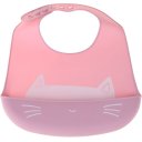 Ver imagem 1 de Babador Cata Migalha Silicone Impermeável Rosa