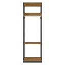 Ver imagem 2 de Guarda Roupa Modulado Closet Titan Preto Velluto/freijó - Pr Móveis Preto Velluto/ Freijó