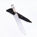 Ver imagem 1 de Faca Premium Forjada Aço Cirúrgico Cabo Osso Retovado