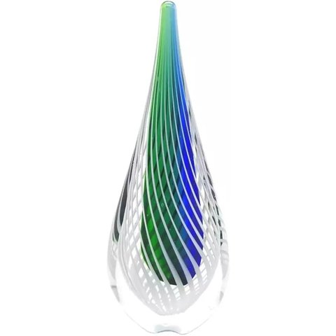 Gota Colorida em Murano Peça Artesanal para Decoração 28cm