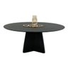 Mesa de Jantar Cone Lazo Oval 160x90cm Preto Ébano - 3