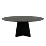 Mesa de Jantar Cone Lazo Oval 160x90cm Preto Ébano - 2