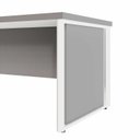 Ver mais imagens de Mesa Diretor com Caixa de Tomadas e Porta Objetos para Escritório 180cm Corporate Cinza Sagrado e Branco