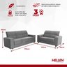 Conjunto Sofá 2 e 3 Lugares Suiça Yescasa - 3