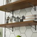 Ver imagem 4 de Kit 2 Prateleiras Suspensas para Cozinha Madesa 80 Cm com Mão Francesa - Rustic