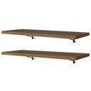 Ver imagem 7 de Kit 2 Prateleiras Suspensas para Cozinha Madesa 80 Cm com Mão Francesa - Rustic