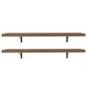 Ver imagem 6 de Kit 2 Prateleiras Suspensas para Cozinha Madesa 80 Cm com Mão Francesa - Rustic