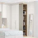 Ver imagem 1 de Módulo Cantoneira Lateral 245cm Altura Rimo Setiba - Carvalho/offwhite