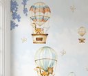 Ver imagem 3 de Papel de parede balãozinho infantil para quarto de bebê M² PP70