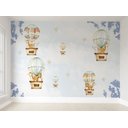 Ver imagem 1 de Papel de parede balãozinho infantil para quarto de bebê M² PP70