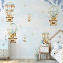 Ver imagem 2 de Papel de parede balãozinho infantil para quarto de bebê M² PP70