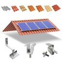 Ver imagem 1 de Kit Estrutura Suporte Fixador Linha C para 04 Placas Solar Alumínio e Inox Telha Cerâmica e Cimento
