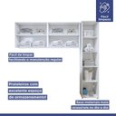 Ver mais imagens de Lavanderia Modulada Guarulhos 1 Armário Multiuso e 2 Armários Aéreos Kaiki 