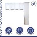 Ver imagem 5 de Lavanderia Modulada Guarulhos 1 Armário Multiuso e 2 Armários Aéreos Kaiki