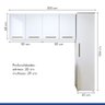 Lavanderia Modulada Guarulhos 1 Armário Multiuso e 2 Armários Aéreos Kaiki  - 4
