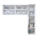 Ver imagem 3 de Lavanderia Modulada Guarulhos 1 Armário Multiuso e 2 Armários Aéreos Kaiki 