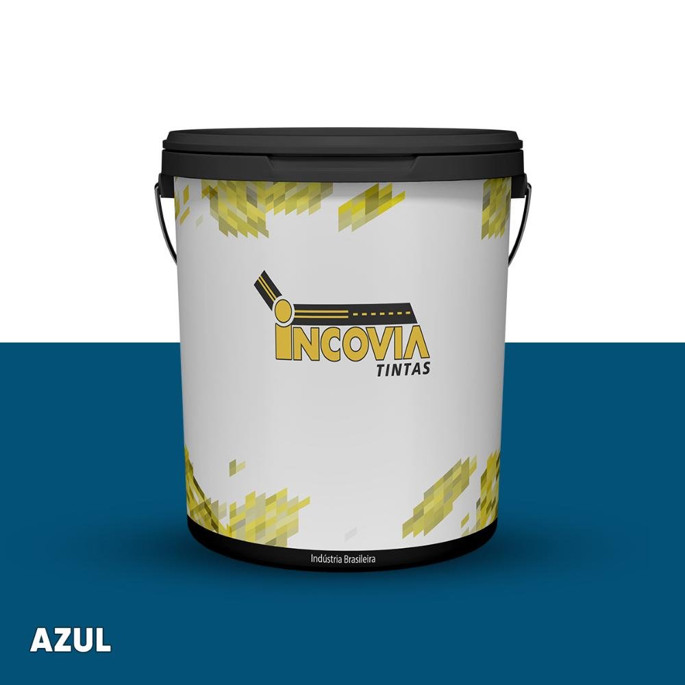 Tinta Viaria Base Agua - Azul - 18l