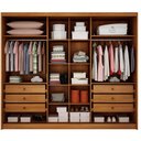 Ver imagem 3 de Guarda Roupa Casal Lôgan Plus 3 Portas com Espelho 6 Gavetas Cinamomo - Novo Horizonte