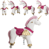 Cavalinho de Pedal Kiddo Montaria Uppi Branco Unicornio Medio - 3