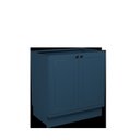 Ver imagem 7 de Cozinha Compacta Modulada 6 Portas 3 Gavetas 100% MDF sem Tampo Sevilha Azul/Órion
