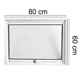 Janela de Alumínio Maxim Ar 60x80cm Lux Esquadrias - 5 Janela de Alumínio Maxim Ar 60x80cm Lux Esquadrias - 5