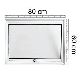 Janela de Alumínio Maxim Ar 60x80cm Lux Esquadrias - 5 Janela de Alumínio Maxim Ar 60x80cm Lux Esquadrias - 5