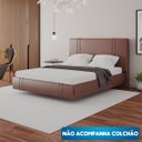 Ver imagem 2 de Cama Casal Queen Size Flutuante Star Couro Ecológico Pu Telha - Skybox