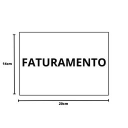 placa sinalização 1/2 oficio faturamento mdf branco - 3