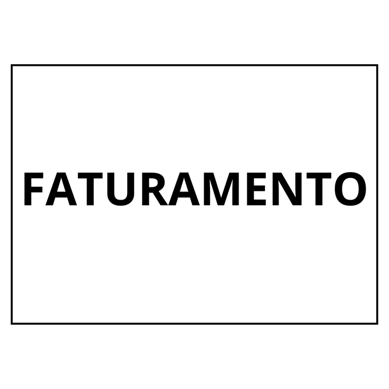 placa sinalização 1/2 oficio faturamento mdf branco