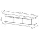 Ver imagem 6 de Rack para Sala de Estar Tv 75 Pol Orgânico Maui B02 Naturalle Pistache - Lyam Decor