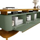 Ver mais imagens de Rack para Sala de Estar Tv 75 Pol Orgânico Maui B02 Naturalle Pistache - Lyam Decor